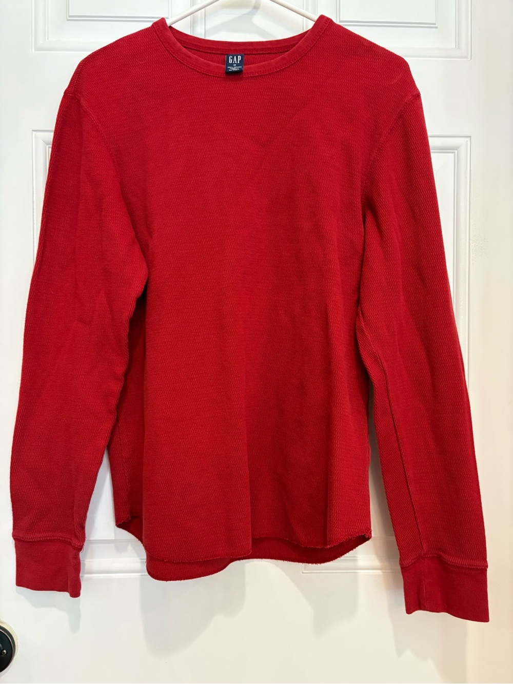 GAP Men's Dark Red Crewneck Jersey, Size M